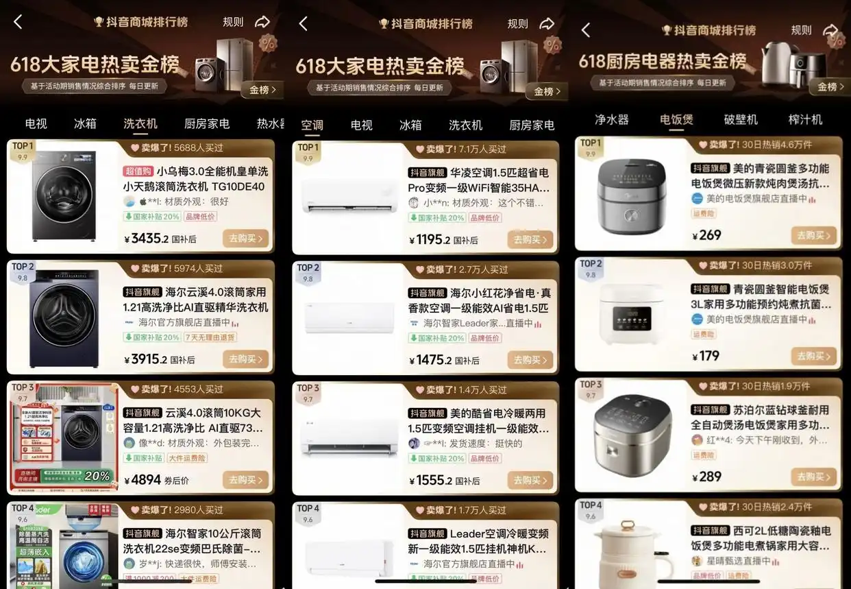 抖音商城618热卖金榜_抖音卖什么产品最赚钱_服饰户外装备消费趋势